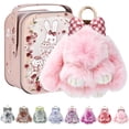 thumbnail image 1 of Bunny Keychain with Tin Box, Cute Keychain Gift, Soft Bunny Keychain Accessories for Women, 1 of 13
