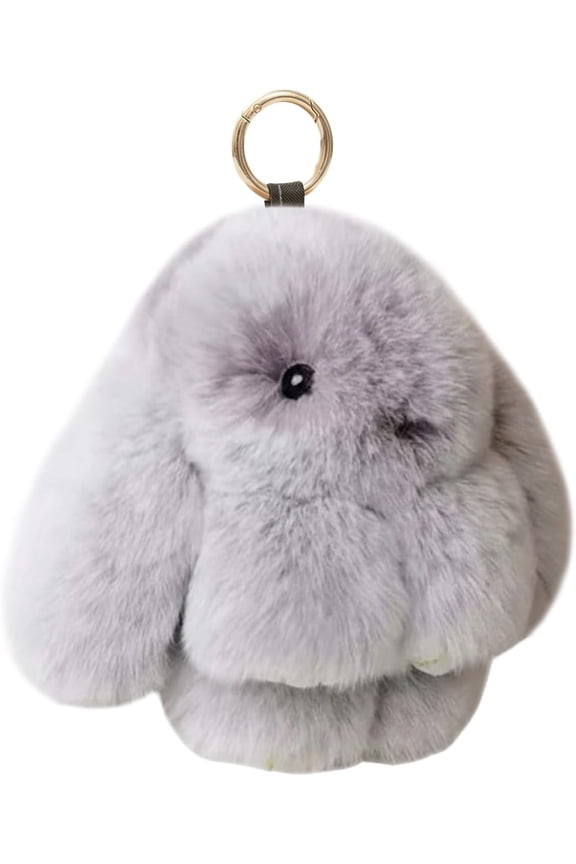 Bunny Keychain with Tin Box lulu, Plush Bunny Keychain with Exquisite Box, for Easter Birthday Gift, Rabbit Charm