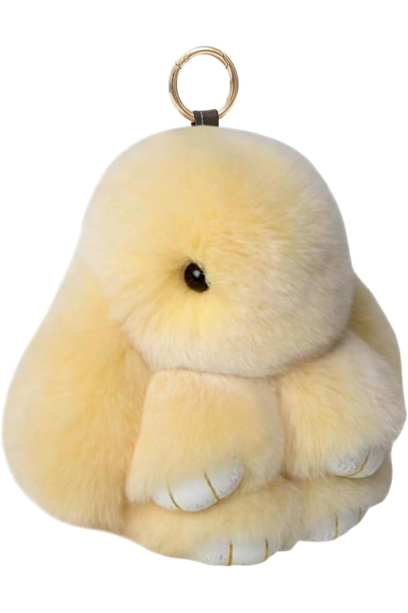 Bunny Keychain with Tin Box lulu, Plush Bunny Keychain with Exquisite Box, for Easter Birthday Gift, Rabbit Charm