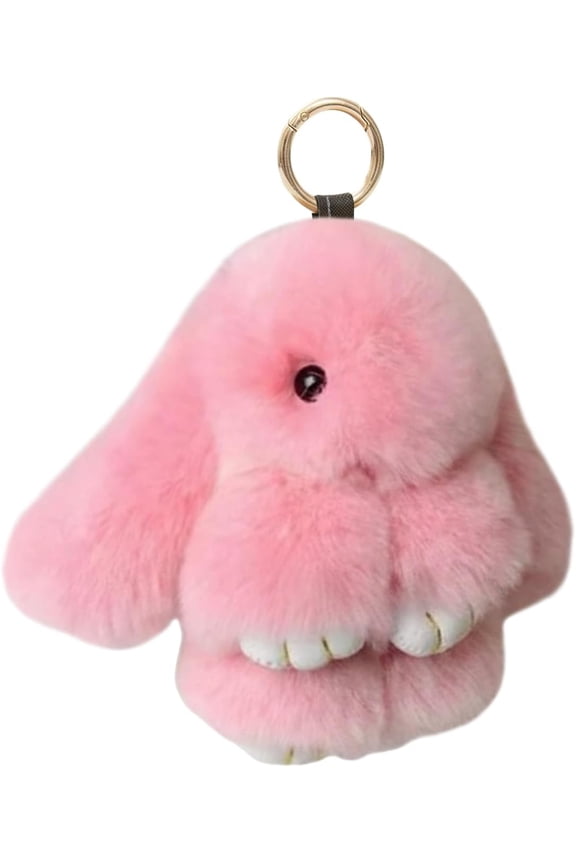 Bunny Keychain with Tin Box lulu, Plush Bunny Keychain with Exquisite Box, for Easter Birthday Gift, Rabbit Charm