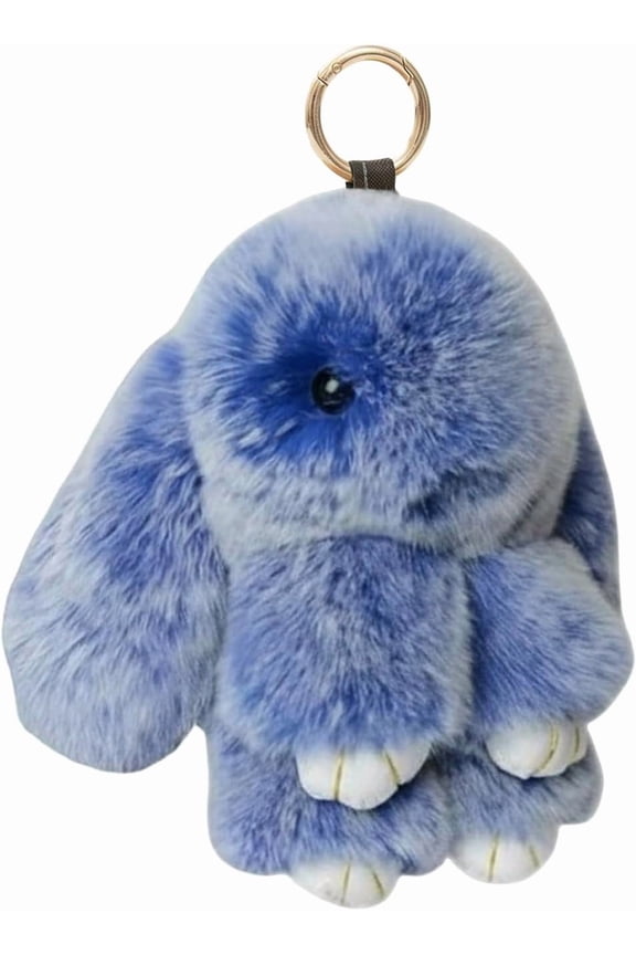 Bunny Keychain with Tin Box lulu, Plush Bunny Keychain with Exquisite Box, for Easter Birthday Gift, Rabbit Charm