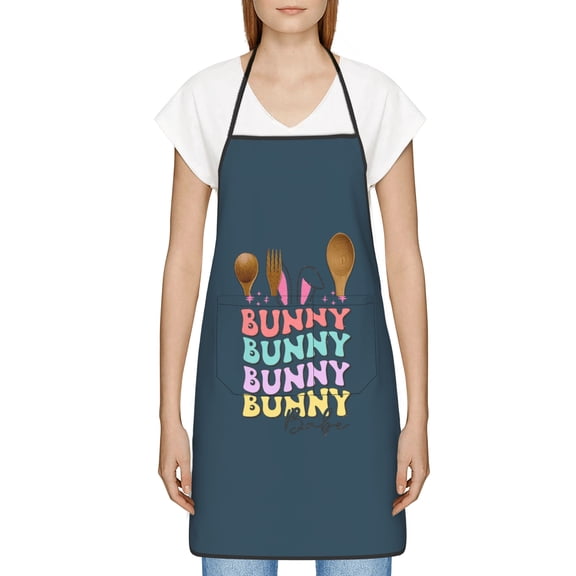 No Bunny Loves Me Like Jesus Apron,Black History Month Gift for Black Women,Waterproof Chef Apron with Pocket,Inspirational Gift for Kitchen Cooking BBQ,Melanin Gifts