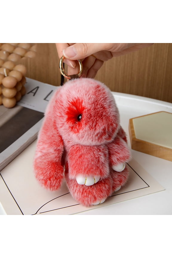 Bunny Lulu Keychain Plush, Handmade Soft Bunny Charms, Fluffy Plush Keychain for Bags & Backpacks, Cute Easter Bunny Keychain, Gifts for Women