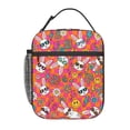 Bunny Lunch Bag Cute Cartoon Pattern Reusable Cooler Tote With Front ...