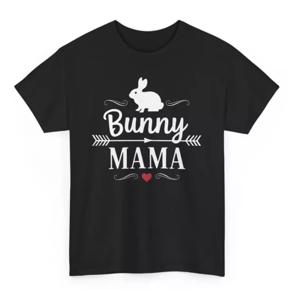 Bunny Mama Cute Rabbit T-Shirt - Mothers Day Rabbit Lovers Graphic Tee Unisex S-5XL Hot Trending Shirt, Vintage Birthday Gift