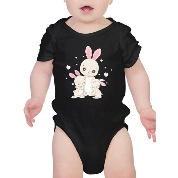 Bunny Mom And Babies Bodysuit Infant -Image by Shutterstock, 6 Months