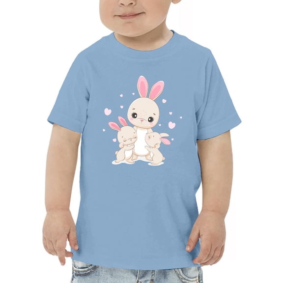 Bunny Mom And Babies T-Shirt Toddler -Image by Shutterstock, 4 Toddler