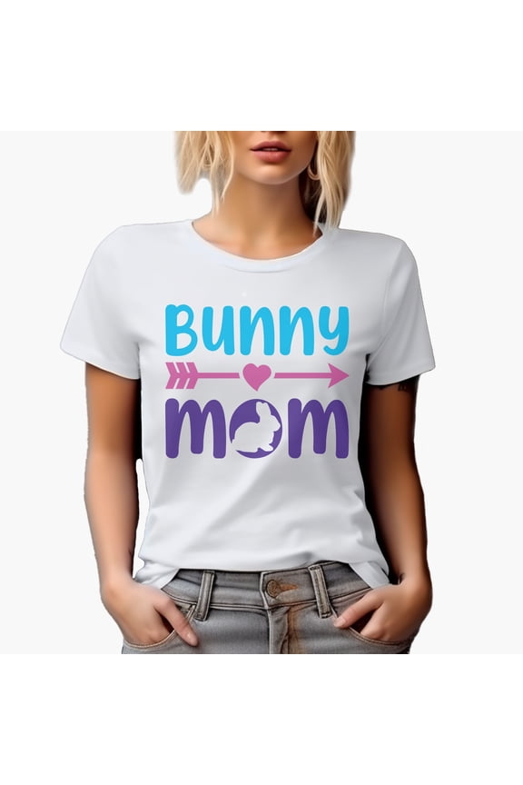 Bunny Mom, Easter Day, White T-Shirt, 3XL
