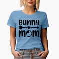 thumbnail image 1 of Bunny Mom, Easter Day or Sunday, Baby Blue T-Shirt, Large, 1 of 5