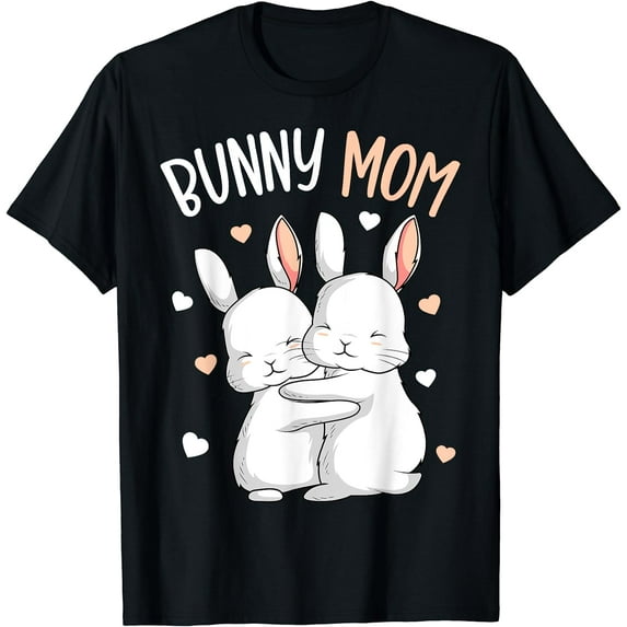 Bunny Mom Rabbit Love Girls Womens T-Shirt