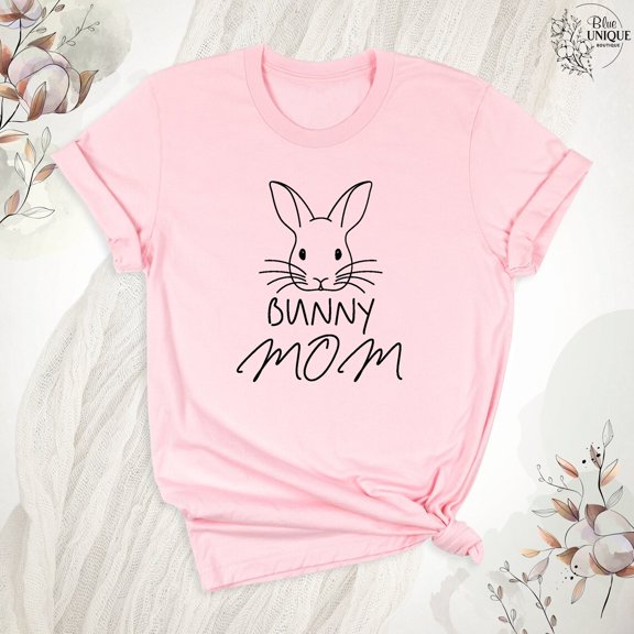 Bunny Mom Shirt, Bunny Tees Tee, Bunny Mom T-Shirt, Women Bunny T Shirt, Cute Rabbit Graphic Tee, Bunny Mother Shirt, Rabbit Mama Tee, Full Size S-5XL