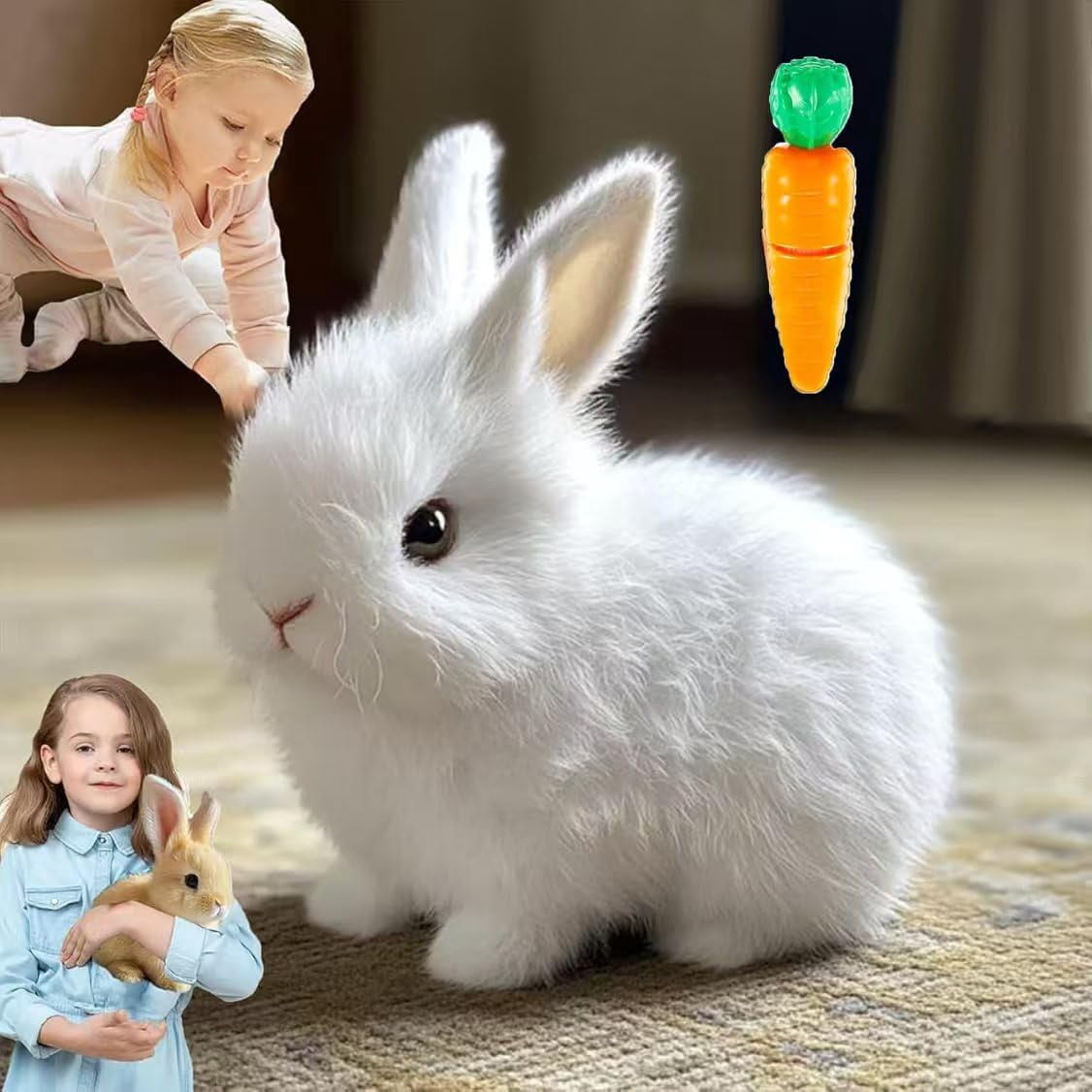 Bunny -My Realistic Bunny Toy, Bundy Realistic Bunny, Easter Children ...