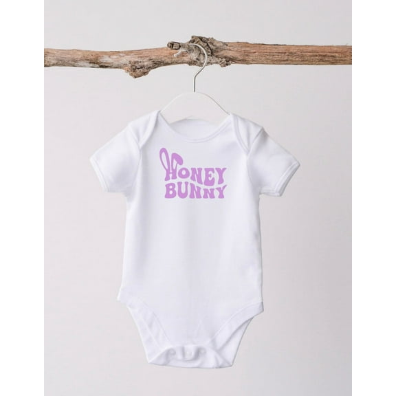Bunny Onesie Honey Bunny Onesie 1St Easter Onesie Retro Easter Onesie Cool Baby Clothing, Cute Natural Baby Onesie, BABY BODYSUIT LAT 4424