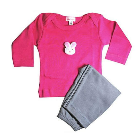 Bunny Outfit -Fuchsia, 3-6 Months