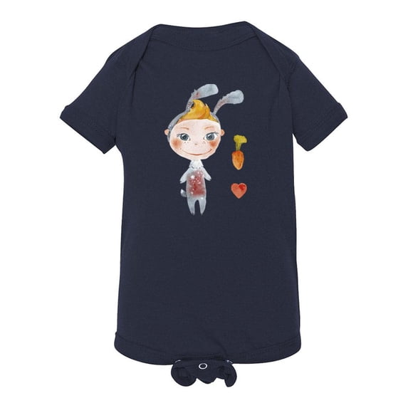 Bunny Outfit Girl Bodysuit Infant -Image by Shutterstock, 18 Months