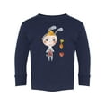 thumbnail image 1 of Bunny Outfit Girl Long Sleeve Toddler - Toddler Long Sleeve Tee, Navy, 1 of 4
