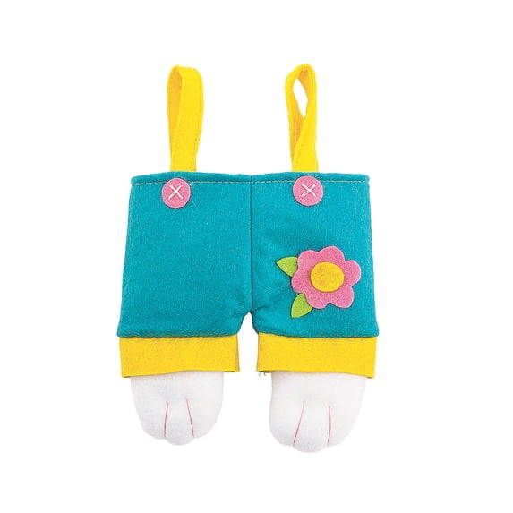 Fun Express Bunny Pants Felt Gift Bags, Party Favors - 12 Pieces