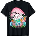 thumbnail image 1 of Bunny Pastel Spring Hunt Eggs Rabbit Happy Easter Day Outfit T-Shirt, 1 of 3
