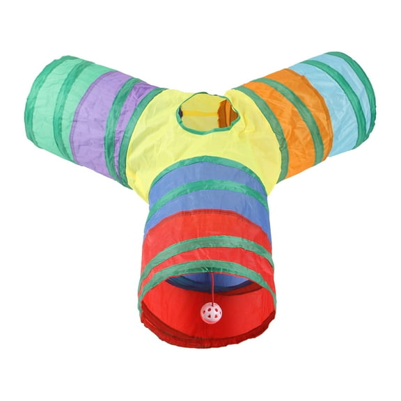 Bunny Pen Indoor Large Cat Cubes Agility Tunnel for Puppies Selective Rabbit Food 4+ Bunny for Rabbits Backpack Cat Toys Interactive Pet Toys Assortments Foldable Rainbow Tunnel Teaser Wand