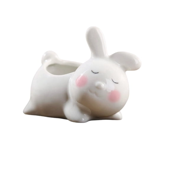 Bunny Planter for Indoor Plants, Cute Rabbit Planter, Mini Succulent Pots with Drainage Hole,Gift Ideas for Mother, Unique Pot Outdoor, Garden Decoration