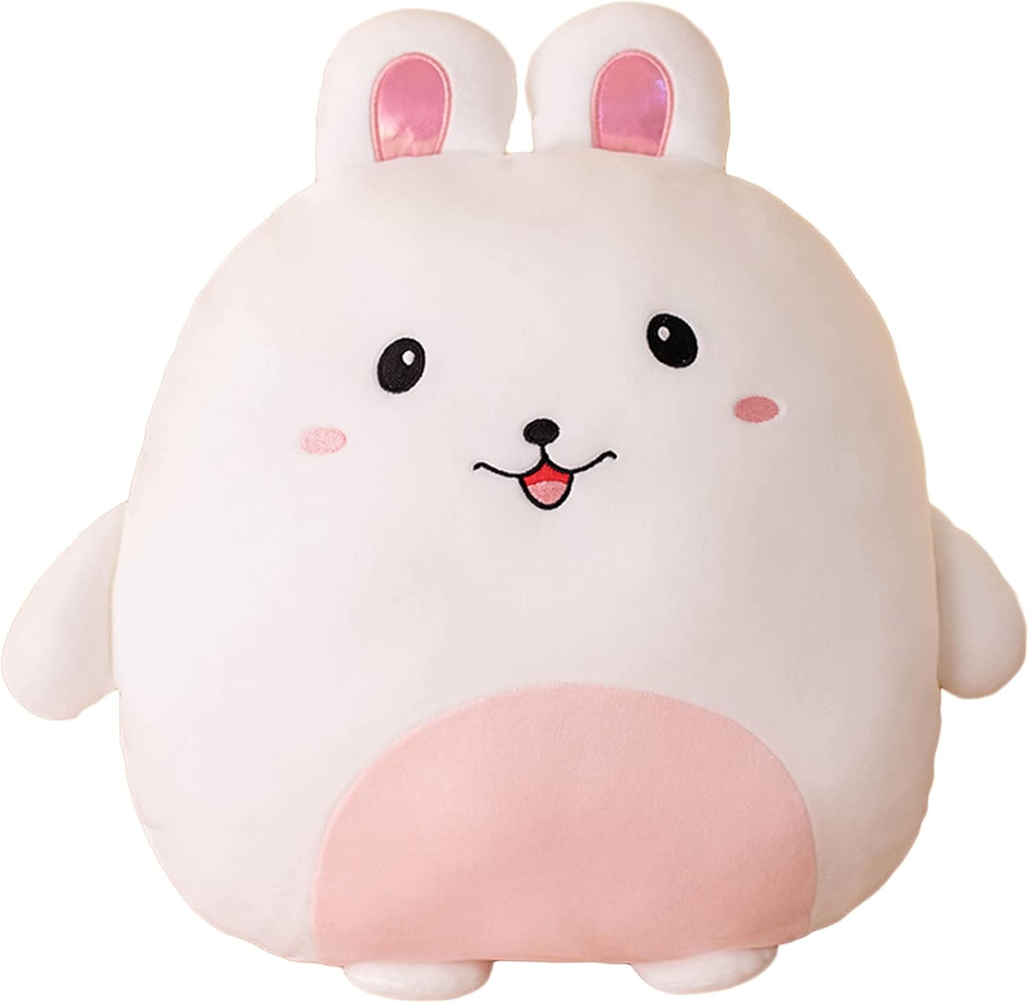 Bunny Plush Pillow, Kawaii Bunny Stuffed Animal Toy Cartoon Bunny Rabbit Plushies Hugging Pillow Toys Gifts for Room Decor Birthday Valentine Day, 16 inch
