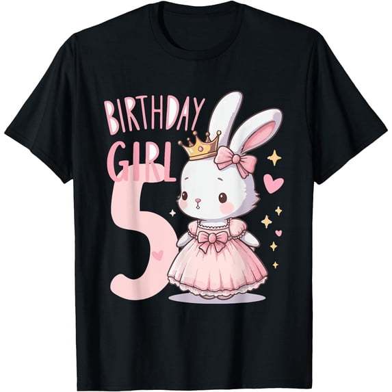 Bunny Princess Children' 5 Years Rabbit T-Shirt , Vintage T-Shirt ...