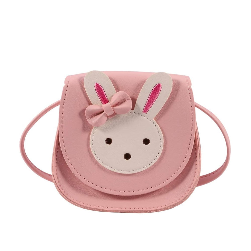 Bunny Purse Bags for Girls Cartoon Animal Toddler Purse PU Leather