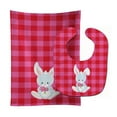 thumbnail image 1 of Bunny Rabbit 2 Baby Bib and Burp Cloth, 1 of 1