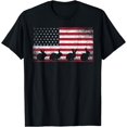 Bunny Rabbit American Flag T-Shirt , Vintage T-Shirt - Walmart.com