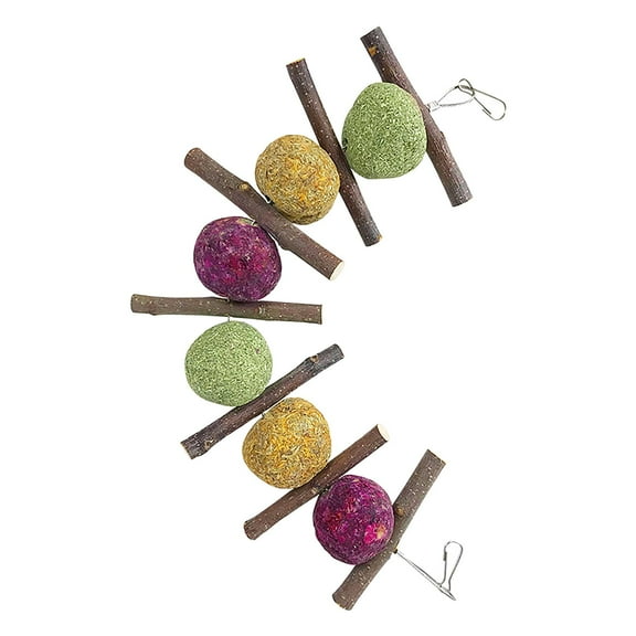 Bunny Rabbit Chew Toys Small Animals Woven Balls Grass Cakes Guinea Pigs Hamsters Toys