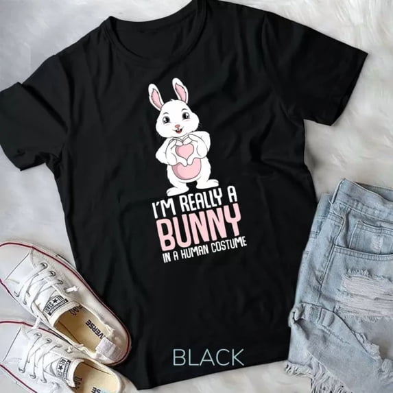 Bunny Rabbit Girls Women T-Shirt Unisex T-Shirt - Walmart.com