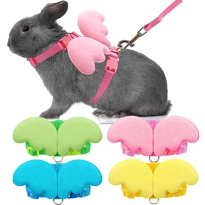 Ludlz Multipurpose Rabbits Hamster Vest Harness with Leash Bunny Mesh ...