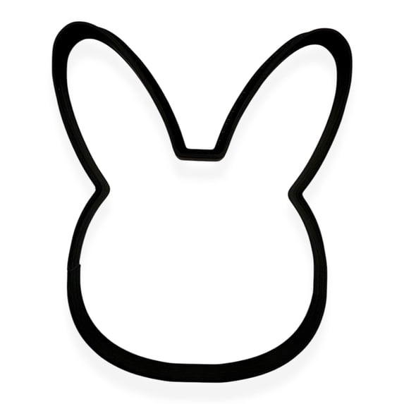Bunny Rabbit Head Cookie Cutter with Easy Push Design