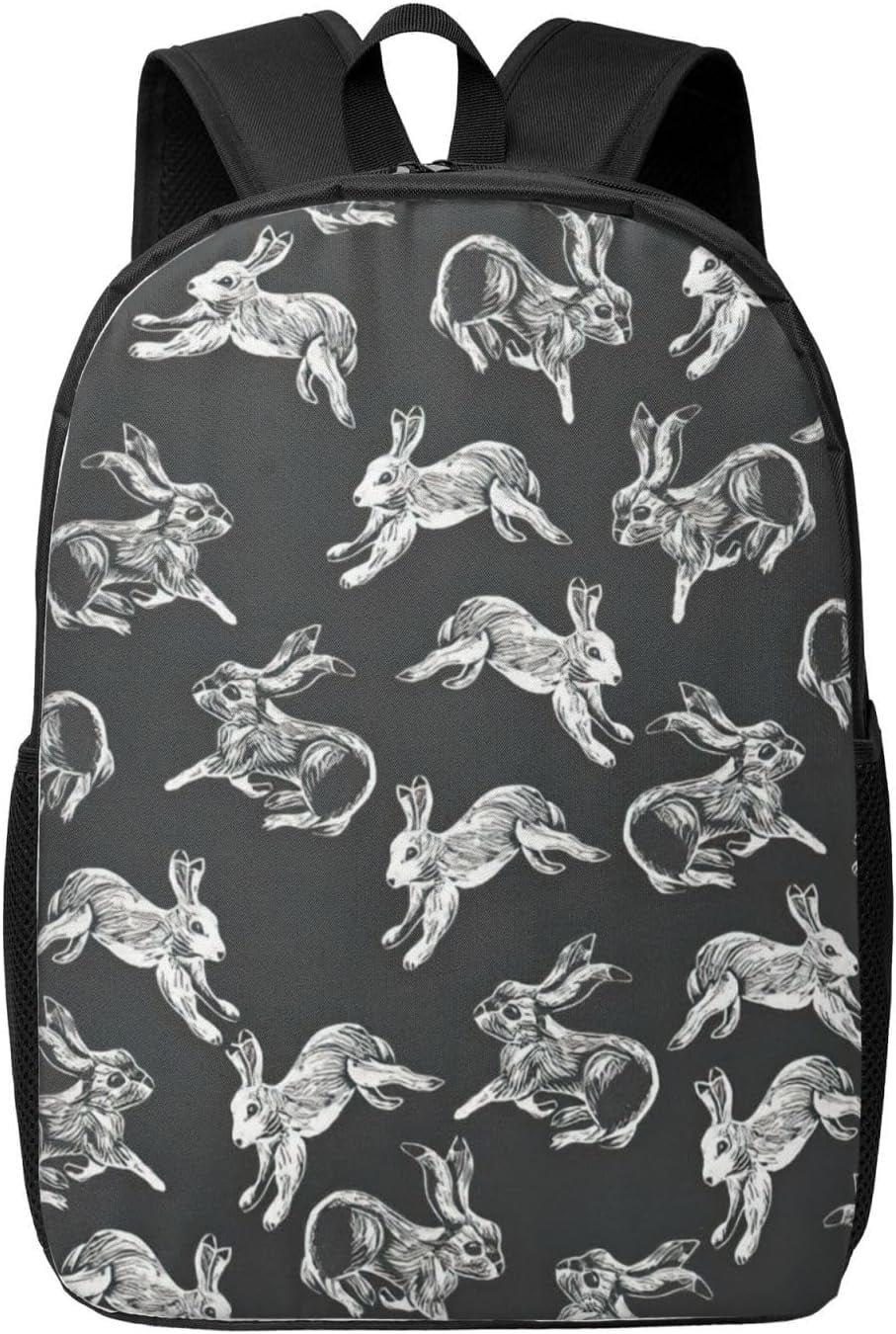 Bunny Rabbit Print Laptop Backpack,Travel Daypack,Business Work Bag For ...