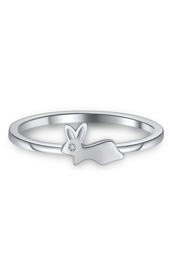 Bunny Rabbit Ring for Women Sterling Silver Ginger Lyne Collection