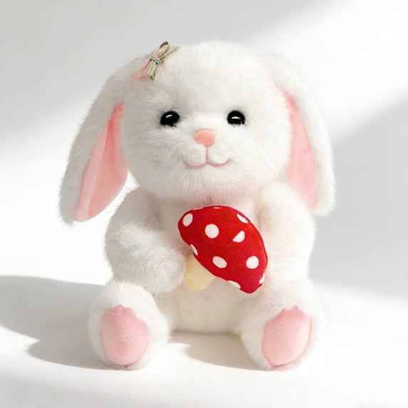 Bunny Rabbit Stuffed Animal | Plush Bunny Stuffed AnimalwithMushroom ...