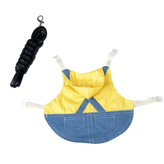 Bunny Rabbit Vest and Pet Traction Rope Set,Rabbits Clothes for Bunny Guinea Pig Harness Vest and Leash for Rabbit Guinea Pig Bunny Hamster