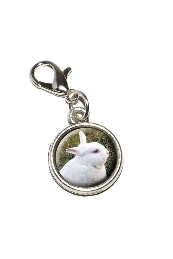 Bunny Rabbit White - Easter Bracelet Charm