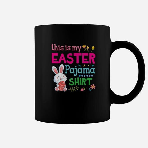 Bunny Rabbit With Easter Eggs This Is My Easter Coffe - Walmart.com