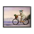 thumbnail image 1 of Bunny Rabbit on Bike by Nautical Beach 30 in x 24 in Framed Painting Art Print, by Stupell Home Décor, 1 of 7