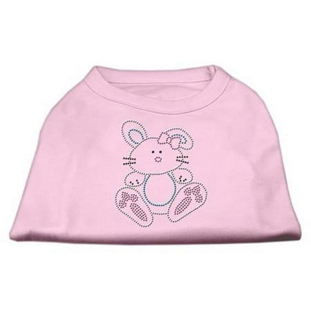 Bunny Rhinestone Dog Shirt Light Pink Sm - 10