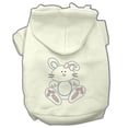 thumbnail image 1 of Bunny Rhinestone Hoodies Cream XL - 16, 1 of 1