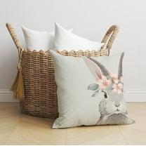 Bunny Sage Throw Pillow