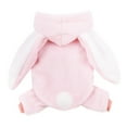 thumbnail image 1 of Bunny Shape Pet Pajamas Warm Hooded Jumpsuits Outfit – Bunny Cosplay Costume for Cats & Dogs, 1 of 8