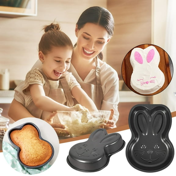 Bunny Shaped Cake Pan Non Stick Baking Tin for Easter Treats