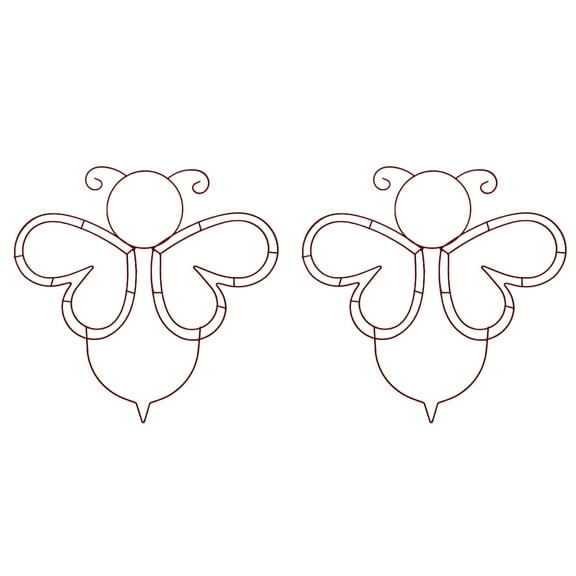 Bunny Shaped Wire Wreath Frame Metal Wreath Form for Easter Crafts, Floral Projects DIY Home Decor, Garden Garland Ornaments Easter Bunny Wreath Accessories Wire Frame Form, 2PCS