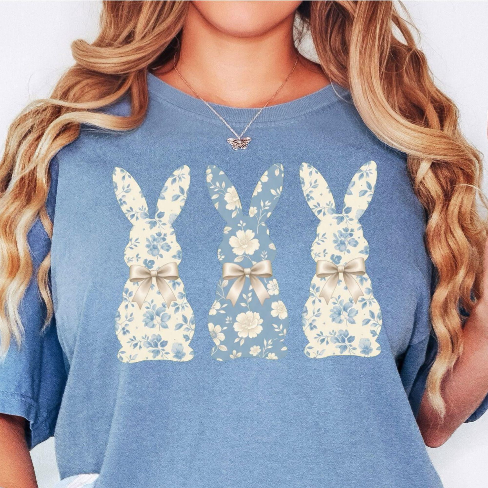 Bunny Shirt Christian Easter Bunny Tee Spring Rabbit Graphic Shirt ...