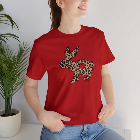 Bunny Short Sleeve T-shirt, Rabbit Women T-shirts, Easter T-shirts