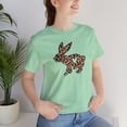 thumbnail image 1 of Bunny Short Sleeve T-shirt, Rabbit Women T-shirts, Easter T-shirts, 1 of 4