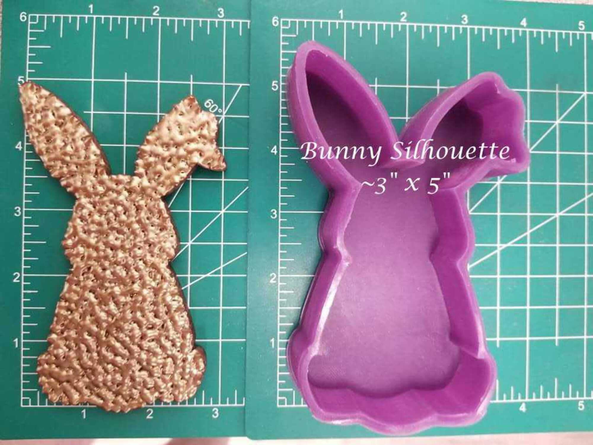 Bunny Silhouette Silicone Freshie Mold